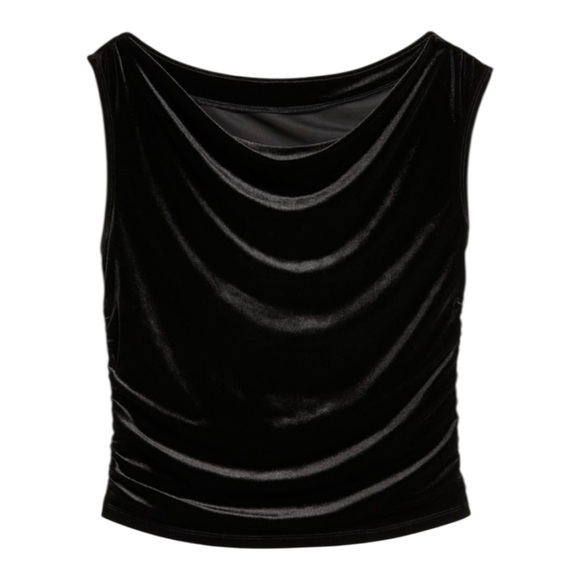 NWT Velvet Ruched Top - Picture 8 of 13